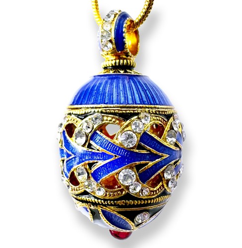 Blue enamel silver - blue, art